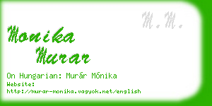 monika murar business card