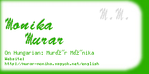 monika murar business card